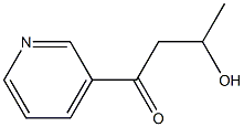 3-Hydroxy-1-(3-pyridinyl)butan-1-one Struktur