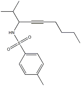 4-Methyl-N-(1-isopropyl-2-heptynyl)benzenesulfonamide Struktur