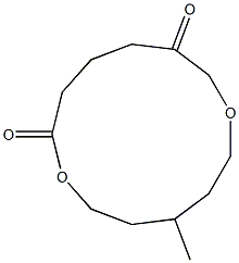 4-Methyl-1,7-dioxacyclotridecane-8,12-dione Struktur