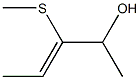 2-(Methylthio)methyl-2-buten-1-ol Struktur