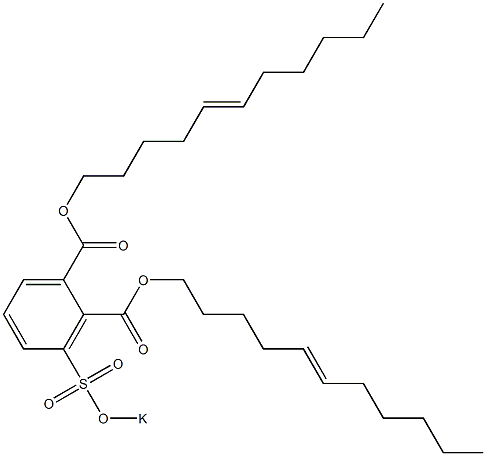 3-(Potassiosulfo)phthalic acid di(5-undecenyl) ester Struktur