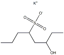 6-Hydroxyoctane-4-sulfonic acid potassium salt Struktur