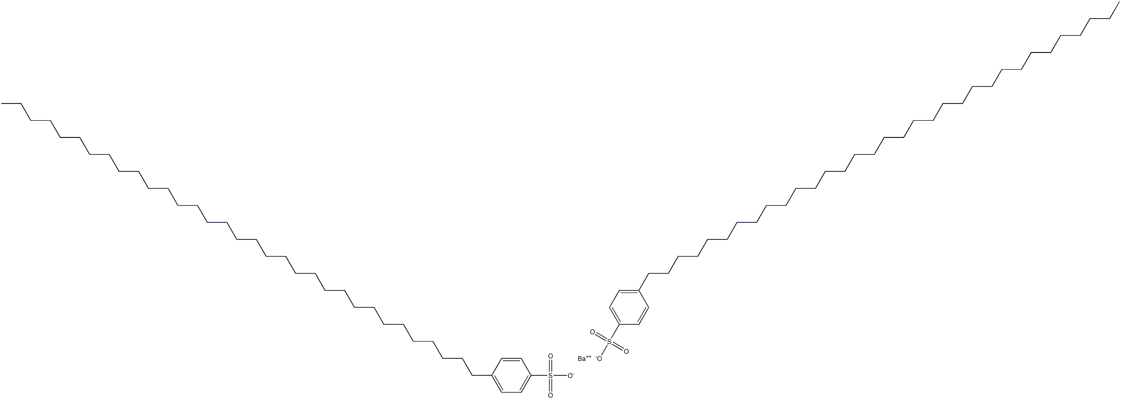 Bis[4-(tritriacontan-1-yl)benzenesulfonic acid]barium salt Struktur