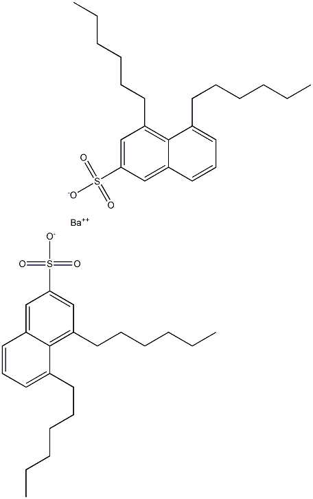 Bis(4,5-dihexyl-2-naphthalenesulfonic acid)barium salt Struktur