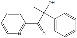 2-Phenyl-1-(2-pyridyl)-2-hydroxy-1-propanone Struktur