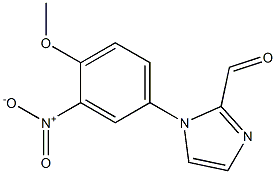 1-(4-Methoxy-3-nitrophenyl)-1H-imidazole-2-carbaldehyde Struktur