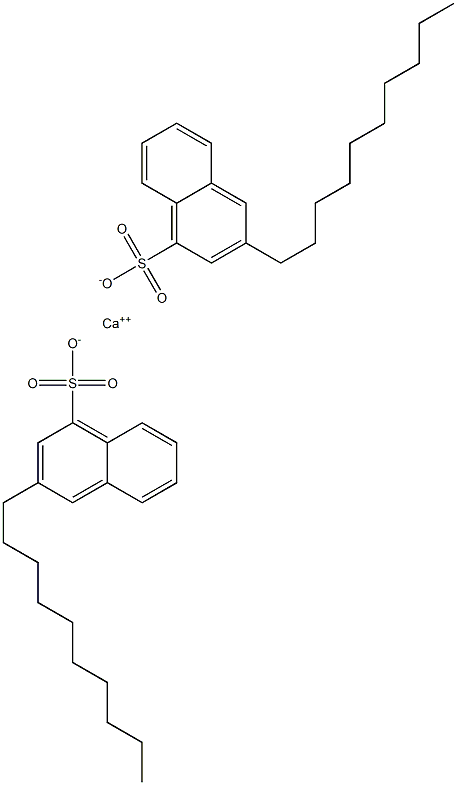 Bis(3-decyl-1-naphthalenesulfonic acid)calcium salt Struktur