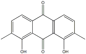 1,8-Dihydroxy-2,7-dimethyl-9,10-anthraquinone Struktur