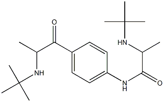 1-[4-[2-(tert-Butylamino)propionylamino]phenyl]-2-(tert-butylamino)-1-propanone Struktur