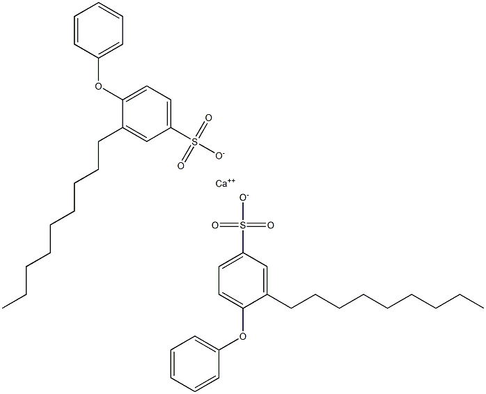 Bis(3-nonyl-4-phenoxybenzenesulfonic acid)calcium salt Struktur