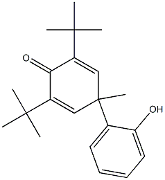 2,6-Di-tert-butyl-4-methyl-4-(2-hydroxyphenyl)-2,5-cyclohexadien-1-one Struktur