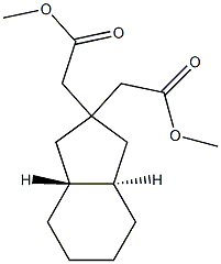 Dimethyl trans-hexahydro-2,2-indandiacetate Struktur