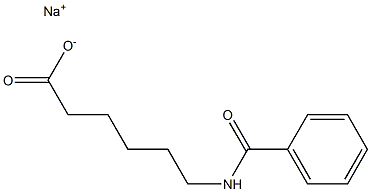 6-Benzoylaminohexanoic acid sodium salt Struktur