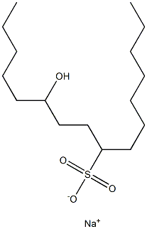 11-Hydroxyhexadecane-8-sulfonic acid sodium salt Struktur