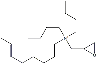 N,N-Dibutyl-N-(6-octenyl)-2-oxiranemethanaminium Struktur