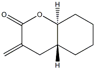 (4aR,8aS)-3-Methyleneoctahydro-2H-1-benzopyran-2-one Struktur