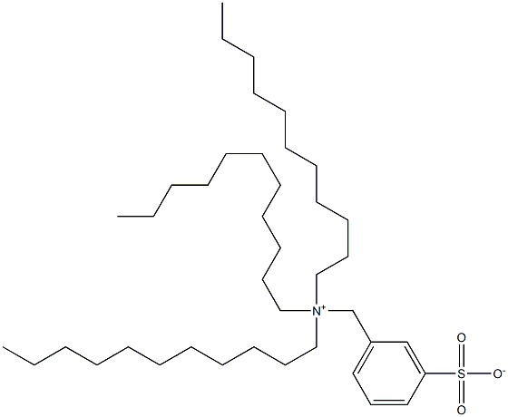 N,N,N-Triundecyl-3-sulfonatobenzenemethanaminium Struktur