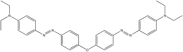 4,4'-[Oxybis(p-phenyleneazo)]bis(N,N-diethylbenzenamine) Struktur