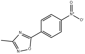 3-Methyl-5-(4-nitrophenyl)-1,2,4-oxadiazole Struktur