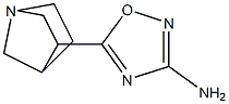 5-[1-Azabicyclo[2.2.1]heptan-3-yl]-1,2,4-oxadiazol-3-amine Struktur