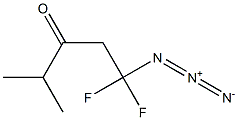 1-Azido-1,1-difluoro-4-methyl-3-pentanone Struktur