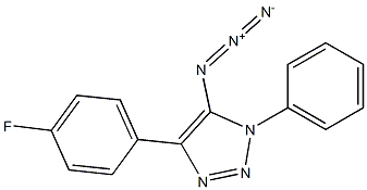 5-Azido-4-(4-fluorophenyl)-1-phenyl-1H-1,2,3-triazole Struktur