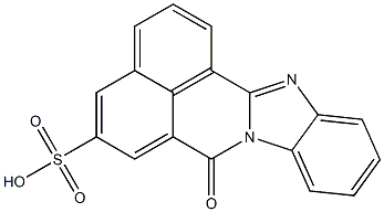 7-Oxo-7H-benzimidazo[2,1-a]benz[de]isoquinoline-5-sulfonic acid Struktur