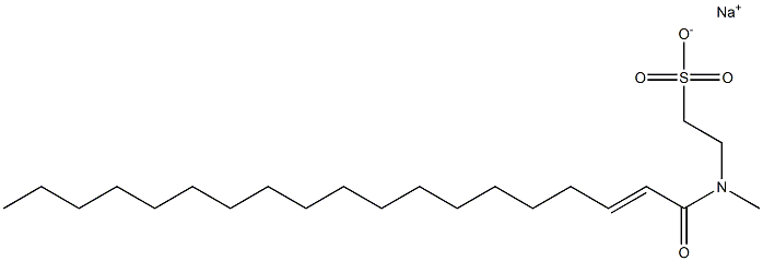 N-(2-Nonadecenoyl)-N-methyltaurine sodium salt Struktur