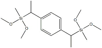 1,4-Bis[1-[dimethoxy(methyl)silyl]ethyl]benzene Struktur