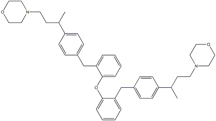 [4-[1-Methyl-3-(morpholine-4-yl)propyl]benzyl]phenyl ether Struktur