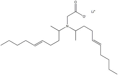 N,N-Di(5-decen-2-yl)aminoacetic acid lithium salt Struktur