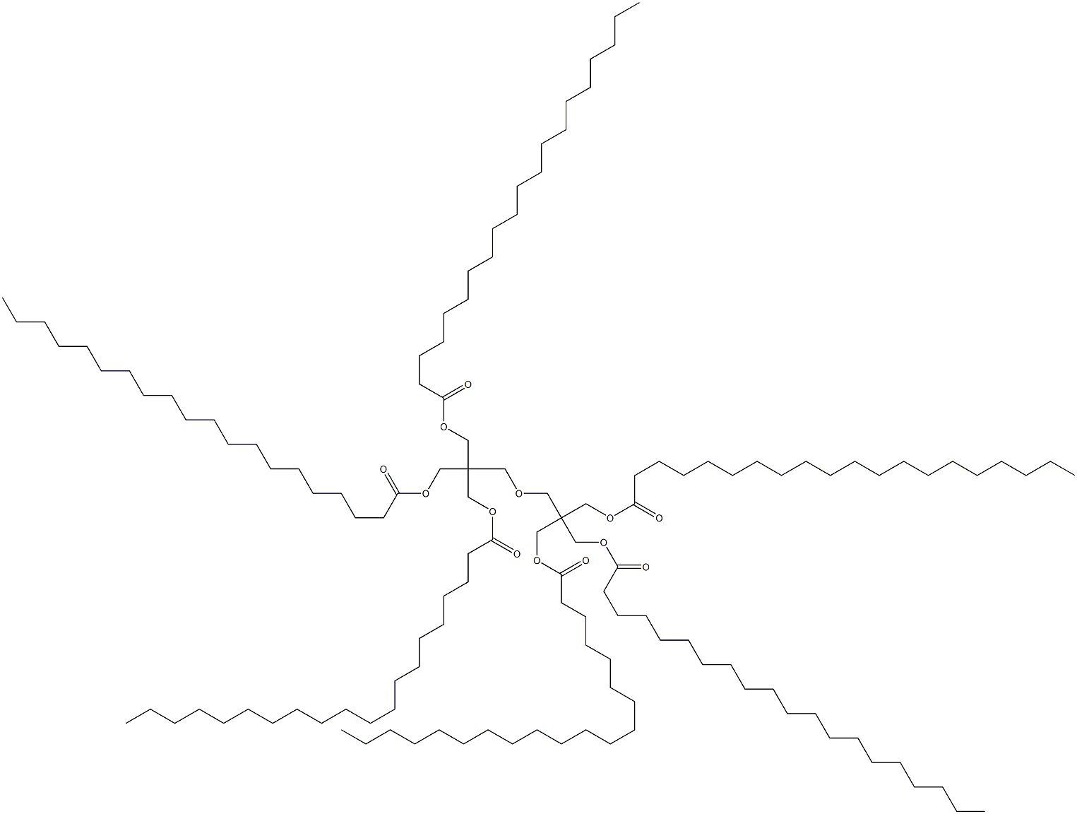 2,2'-[Oxybis(methylene)]bis[2-[(1-oxoicosyloxy)methyl]-1,3-propanediol diicosanoate] Struktur