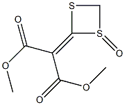 2-(1,3-Dioxo-1,3-dimethoxypropan-2-ylidene)-1,3-dithietane 1-oxide Struktur