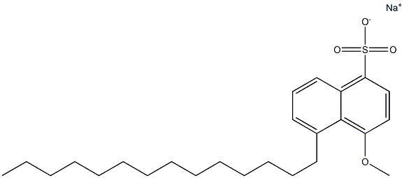 4-Methoxy-5-tetradecyl-1-naphthalenesulfonic acid sodium salt Struktur