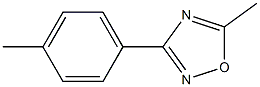 3-(4-Methylphenyl)-5-methyl-1,2,4-oxadiazole Struktur