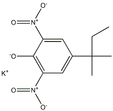 Potassium 2,6-dinitro-4-(tert-pentyl)phenolate Struktur