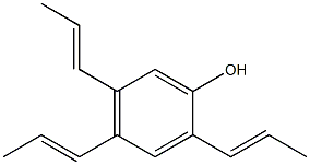 2,4,5-Tri(1-propenyl)phenol Struktur