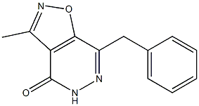 3-Methyl-7-benzylisoxazolo[4,5-d]pyridazin-4(5H)-one Struktur