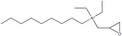 Diethylnonylglycidylaminium Struktur