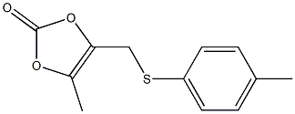 4-[[(4-Methylphenyl)thio]methyl]-5-methyl-1,3-dioxol-2-one Struktur