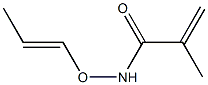 N-(1-Propenyloxy)methacrylamide Struktur