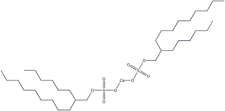 Bis(2-hexylundecyloxysulfonyloxy)calcium Struktur