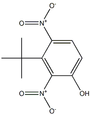 3-tert-Butyl-2,4-dinitrophenol Struktur