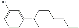 3-[Methyl(hexyl)amino]phenol Struktur