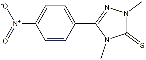 2,4-Dihydro-2,4-dimethyl-5-(4-nitrophenyl)-3H-1,2,4-triazole-3-thione Struktur