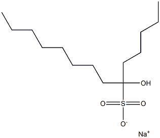 6-Hydroxytetradecane-6-sulfonic acid sodium salt Struktur