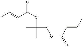 Bis[(E)-2-butenoic acid]1,1-bis(hydroxymethyl)ethylene ester Struktur