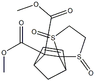 2,2-Bis(methoxycarbonyl)spiro[bicyclo[2.2.1]hept-5-ene-3,2'-[1,3]dithiolane]1',3'-dioxide Struktur