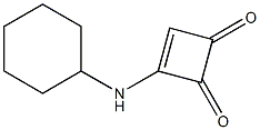 3-Cyclohexylamino-3-cyclobutene-1,2-dione Struktur