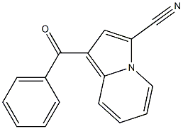 1-Benzoylindolizine-3-carbonitrile Struktur